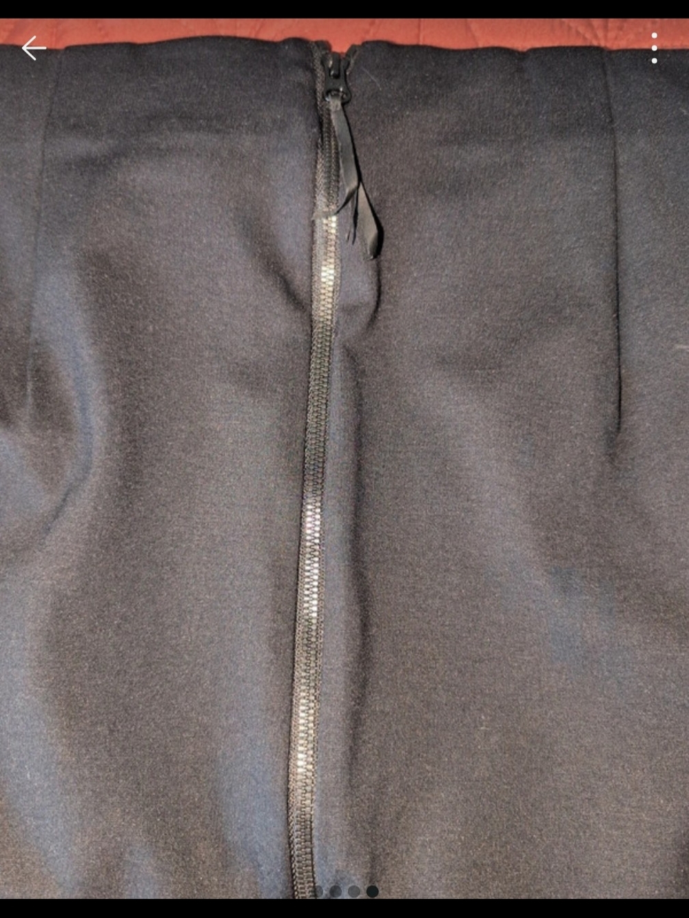 Lane Bryant Black Skirt with Back Zipper - Picture 4 of 4